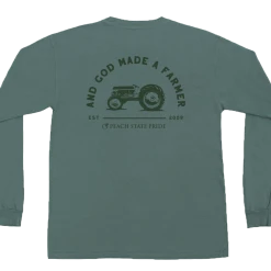T-Shirts Peach State Pride God Made Farmer T Shirt