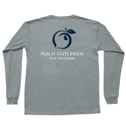 Peach State Pride Classic Stay Southern Grey T Shirt
