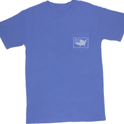 Peach State Pride Youth USA Initials Blue T Shirt T-Shirts