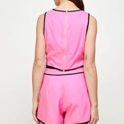 Purple Door Boutique Fairytale Ending Pink Linen Top New Arrivals