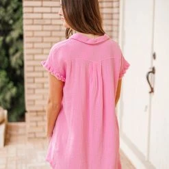 Purple Door Boutique Beach Days Pink Gauze Dress New Arrivals