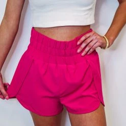 Purple Door Boutique Ladies' Active Babe Hot Pink Shorts