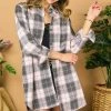 Purple Door Boutique Winter Season Pink Plaid Shacket