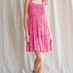 Purple Door Boutique New Arrivals Summer Sweet Pink Babydoll Dress