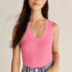 New Arrivals Z Supply Flamingo Sirena Rib Tank Top