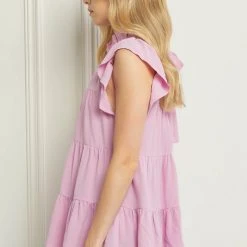 Purple Door Boutique Ladies' Making Memories Baby Pink Tiered Top