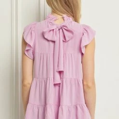 Purple Door Boutique Ladies' Making Memories Baby Pink Tiered Top