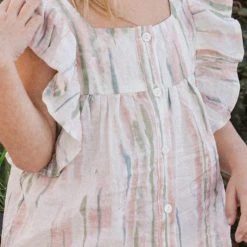 Purple Door Boutique Youth Off White Watercolor Top New Arrivals