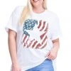 Purple Door Boutique American Star White Burnout Graphic Tee
