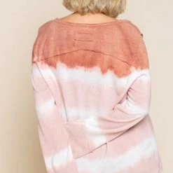 Purple Door Boutique Curvy Girl Wild Strawberry Stripe Top Ladies'