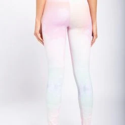 Mono B Athleisure Ladies' Mono B Rainbow Cloud Leggings