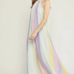 Purple Door Boutique Chasing Rainbows Halter Jumpsuit