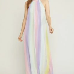 Purple Door Boutique Chasing Rainbows Halter Jumpsuit
