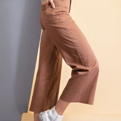 Purple Door Boutique Fashionista Red Bean Twill Pants