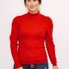 Purple Door Boutique Merry Season Red Knit Sweater Ladies'