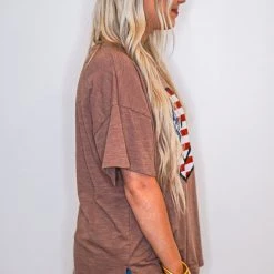 Purple Door Boutique American Smiles Graphic Tee New Arrivals