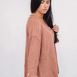 Purple Door Boutique Totally In Love Rose Sweater Ladies'