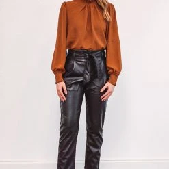 Purple Door Boutique Lovely Lady Toffee Top