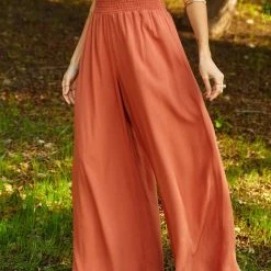 Purple Door Boutique Sunny Day Rust Palazzo Pants New Arrivals