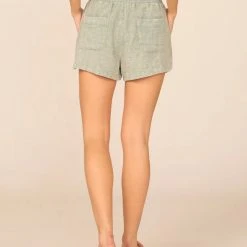 Purple Door Boutique Sea Moss Textured Drawstring Shorts New Arrivals