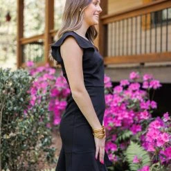 Purple Door Boutique New Arrivals Everlasting Love Black Dress