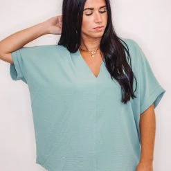 Purple Door Boutique Unique Love Aloe Top Ladies'