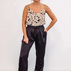 Purple Door Boutique Animal Print Obsessed Taupe Tank Top