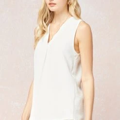 Purple Door Boutique Simple Elegance Ivory Top