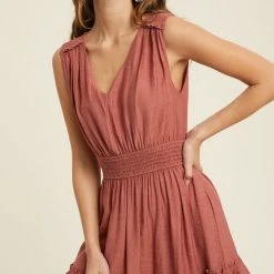 Purple Door Boutique Smocked Sienna Summer Dress Ladies'