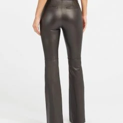 Spanx Leather-Like Flare Pants Noir Black