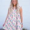Purple Door Boutique Floral Daydream Ivory Babydoll Dress