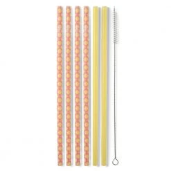 Swig Life Pink Lemonade Reusable Straw Set Accessories/Gifts
