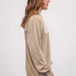 Ladies' Old Row Premium Crewneck Sweatshirt Sandstone