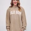 Ladies' Old Row Premium Crewneck Sweatshirt Sandstone