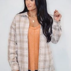 Purple Door Boutique Rust Mineral Washed Tank Top Summer SALE