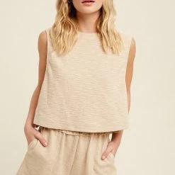 Purple Door Boutique New Arrivals Perfect Getaway Taupe Knit Set