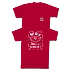 Old Row Crimson Tennessee Whiskey T Shirt