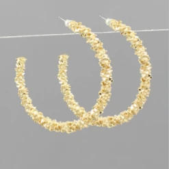 Purple Door Boutique Jewelry New Year Hoop Earrings