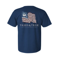 T-Shirts Tried And True Elk Flag T Shirt