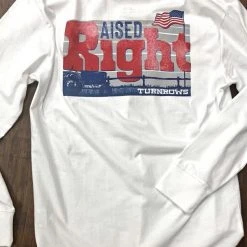 Turnrows Raised Right White T Shirt T-Shirts