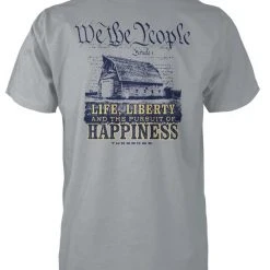 T-Shirts Turnrows We The People Gray T Shirt