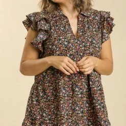 Purple Door Boutique Better Days Black Babydoll Dress