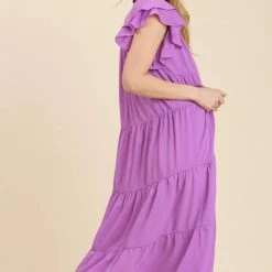 Purple Door Boutique Sweet Surprise Lavender Midi Dress