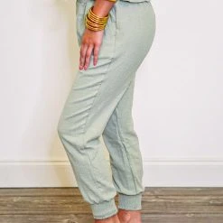Purple Door Boutique Seaside Dreams Olive Jogger Pants New Arrivals