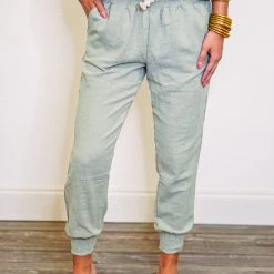 Purple Door Boutique Seaside Dreams Olive Jogger Pants New Arrivals