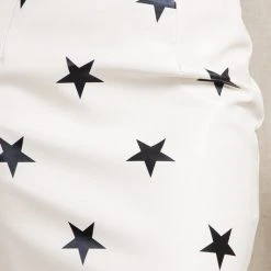 Purple Door Boutique Star Print White Mini Skirt Summer SALE
