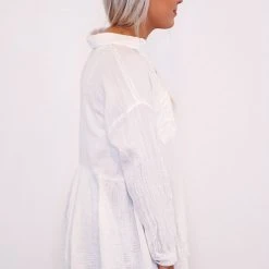 The Purple Door Boutique Spring Essential Off White Top