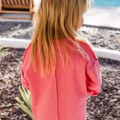 Purple Door Boutique New Arrivals Youth Bubble Gum Knit Top