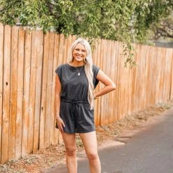 Z Supply Black Kelby Romper
