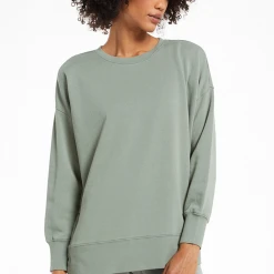 Z Supply Dance It Out Sage Biker Shorts Lounge & Athletic Wear